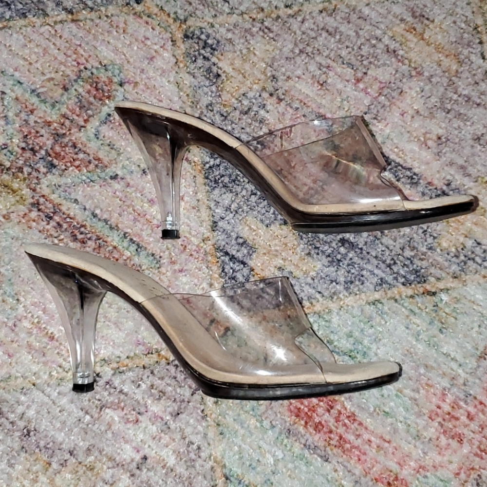 Sexy clear heels